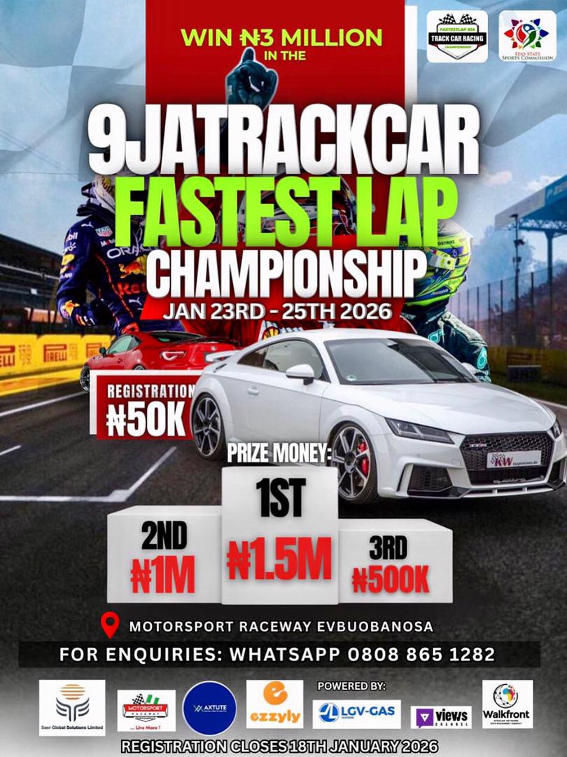 9JATRACKCAR Fastest Lap Championship Poster
